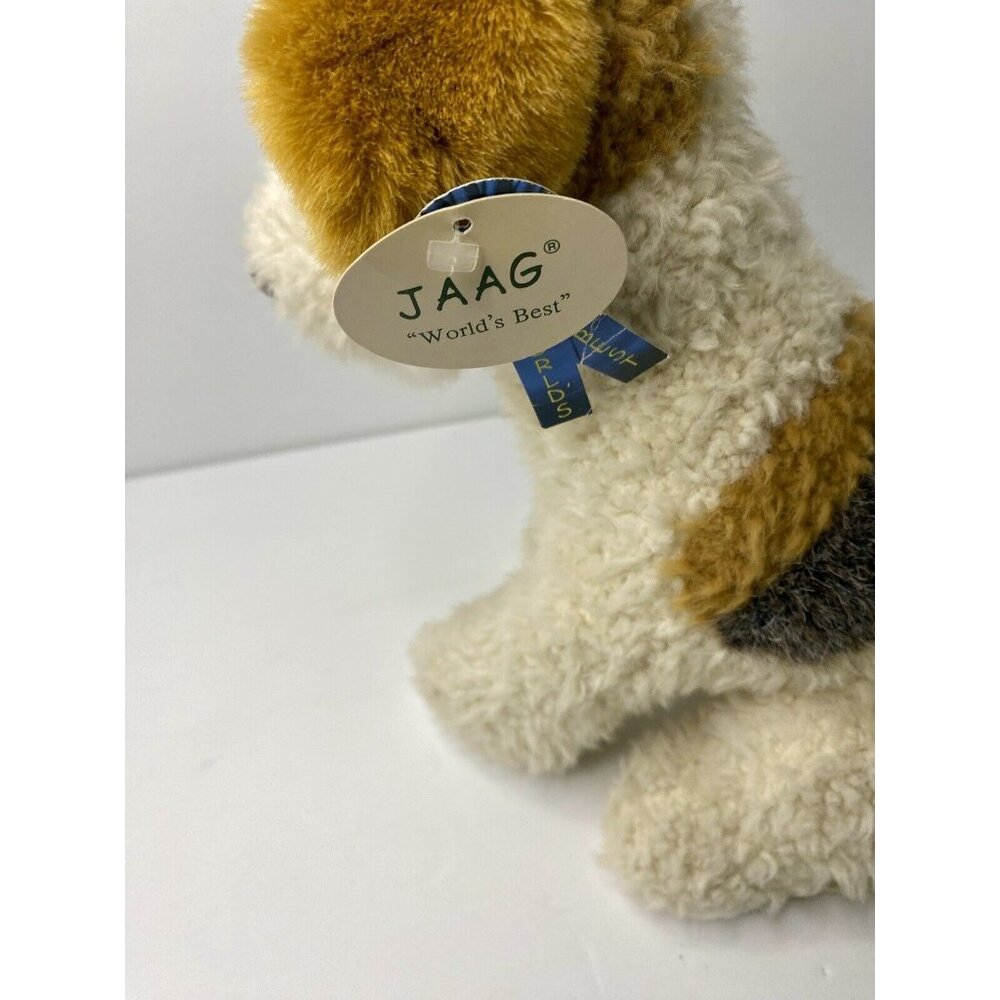 Jaag Fox Terrier Puppy Dog 12” Sitting Plush Stuffed Animal - Picture 3 of 8